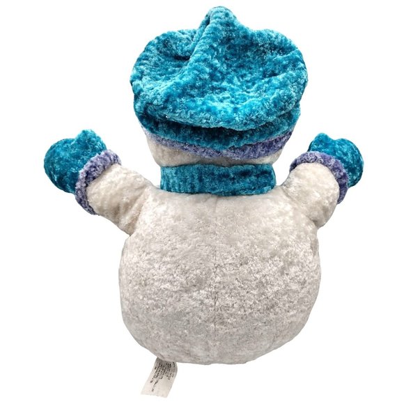 Snowman Christmas Plush Scarf and Gloves Carrot Like Nose Winter Holiday Decor - Picture 5 of 10